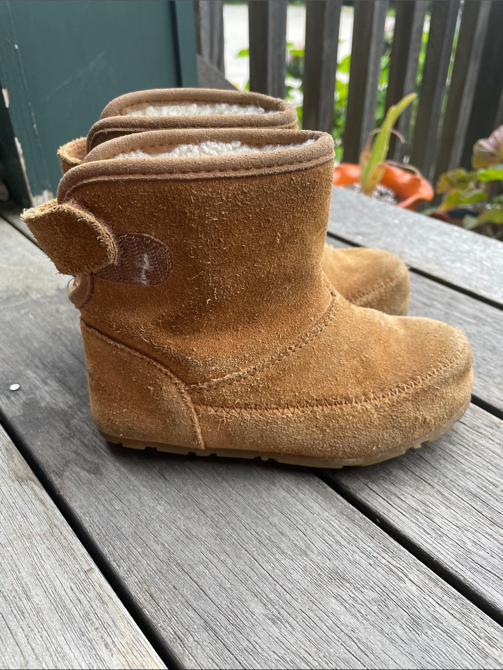 LLBEAN shearling boots toddler 8